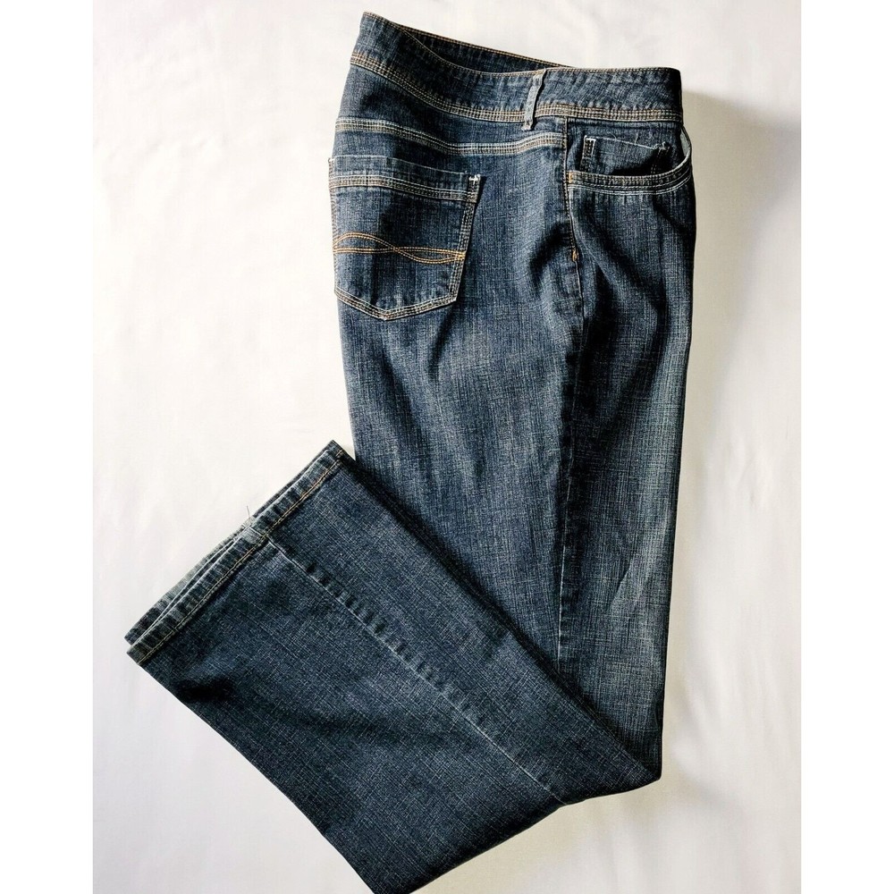 Riders by Lee Jeans Womens Plus Size 18M Denim Blue Jeans High Rise 36x31.5